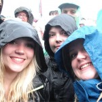 Wet through and waiting for Lily Allen